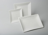 White Square Dinner Plate Deep 10in