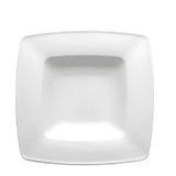 White Square Dinner Plate 25cm (Pack size 10) - Deep