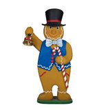 Gingerbread Man with Candy Cane
