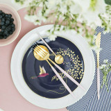 Goa Pink & Gold Soup Spoon