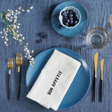 Goa Black & Gold Dessert Spoon (Case Size 1)