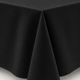 Linen Table Cloth Black - 70in x 144in