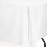 Linen Table Cloth White - 36in x 36in