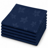 Blue Cotton Ivy Leaf Napkin - 20in x 20in