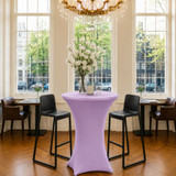 Spandex Lavender Pod Table Cover