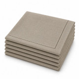 Grey Hemstitched Signature Napkin
