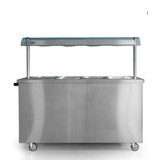 Hot Servery – 4 Well Dry Unit With Lights
