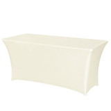 Spandex for 6ft Trestle Table Ivory