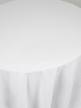 Linen Tablecloth White Round 130in