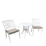 Oxford Silk White 2 Seater Set
