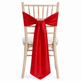 Satin Chair Tie / Table Runner Red (Wide)