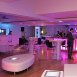 Avocado Ottoman White Leather