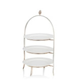 Afternoon Tea Stand Silver 45cm x 25cm (3 Tier) (Case Size 1)