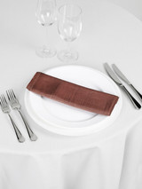 Silk Taffeta Napkin Cappuccino 20in x 20in