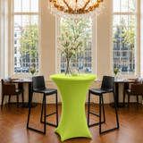 Spandex Apple Green Pod Table Cover