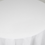 Linen Tablecloth White Round 118in