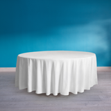 Linen Tablecloth White Round 118in