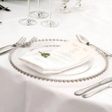 Glass Beaded Charger Plate 33cm (Pack Size 1)