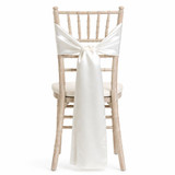 Satin Chair Tie / Table Runner Ivory