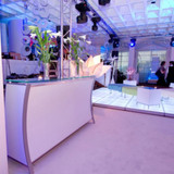Tiered Bar with Glass Top