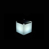 Cube Illuminated with Silver Top