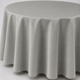 Signature Linen Tablecloth Grey Round 132in