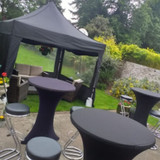 Gazebo Black 3mx3m. Pop up gazeb for hire. live image