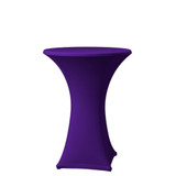 Spandex Dark Purple Pod Table Cover