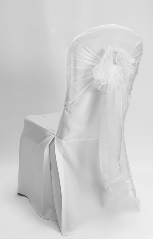 Something Different Linen Linen Hire Ivory Organza Chair Tie/ Table