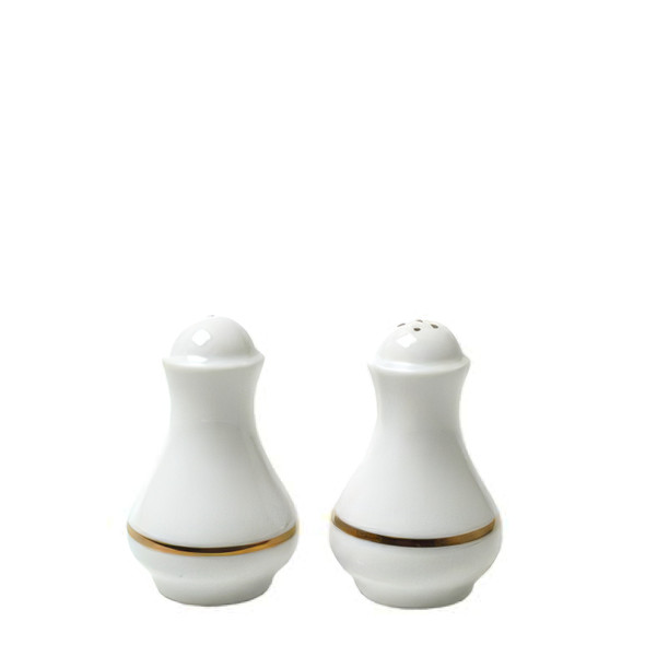 Gold Rim Salt & Pepper Set 9cm (Pack Size 1)