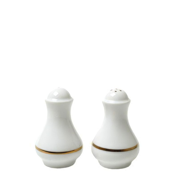 Gold Rim Salt & Pepper Set 9cm (Pack Size 1)