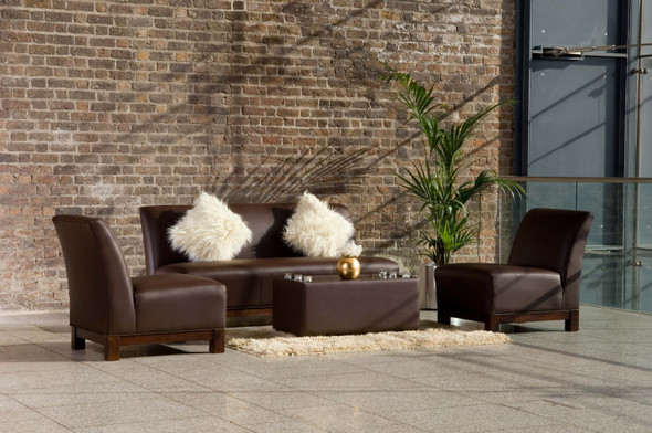 Club 3 Seater Sofa - Cocoa Brown