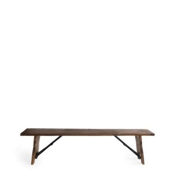 Rustic  Wooden Bench with Foldable legs