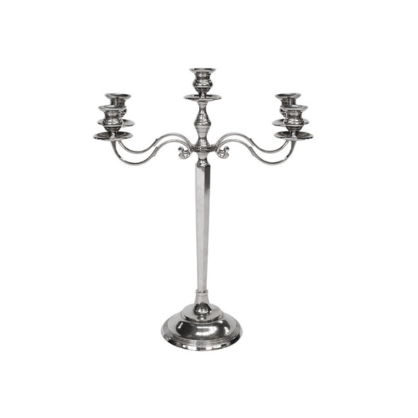 Silver Candelabra 5 Branch 31in