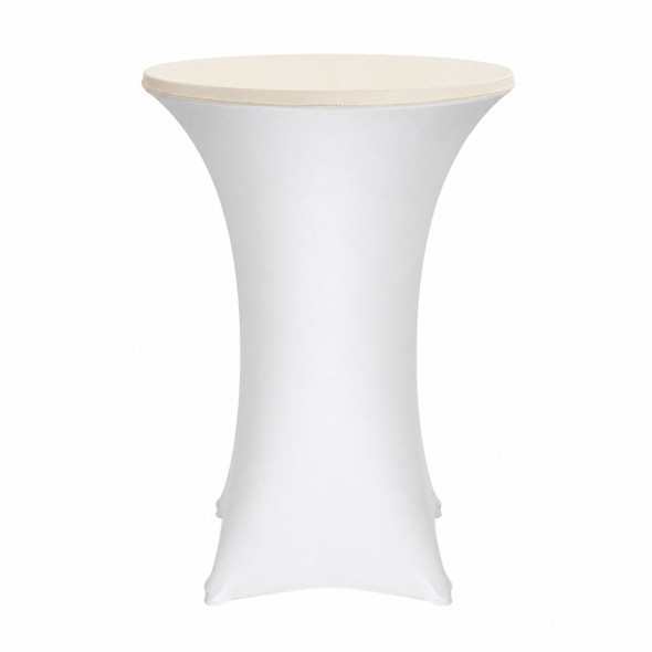 Spandex Pod Table Topper Ivory