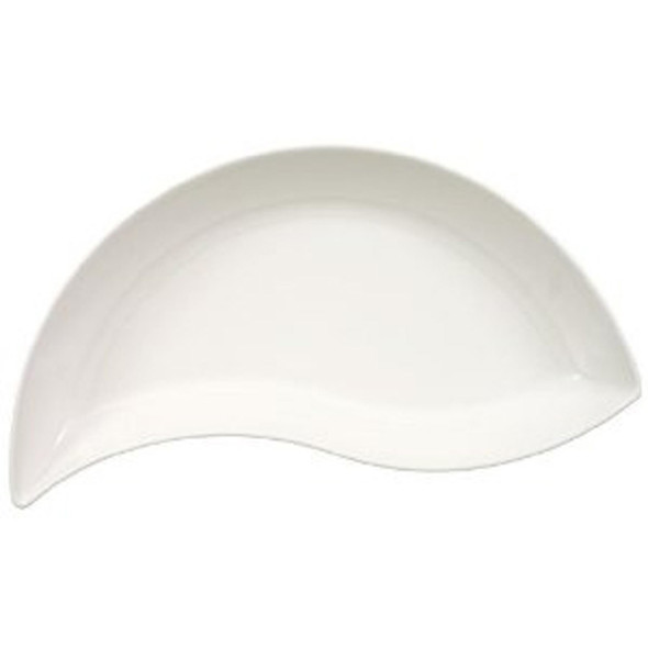 Platter Teardrop White 17.5in x 8in