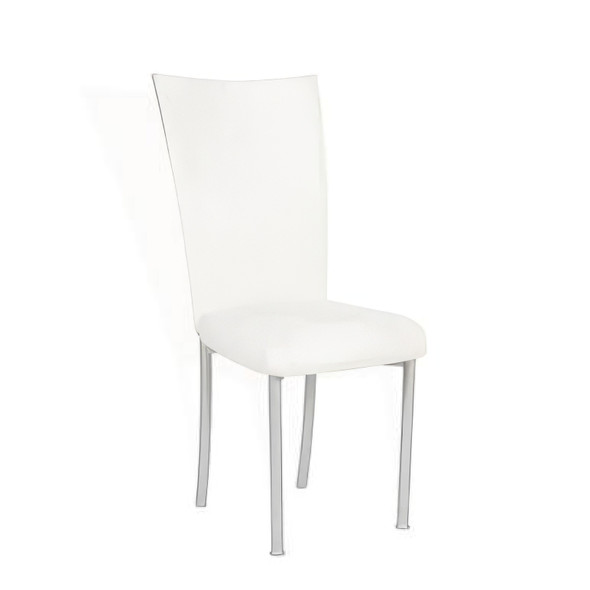 Chameleon White Suede Chair
