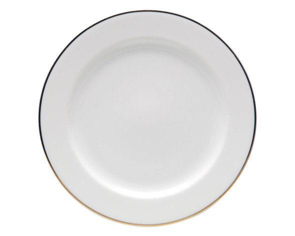 Silver Rim Dinner Plate 12in