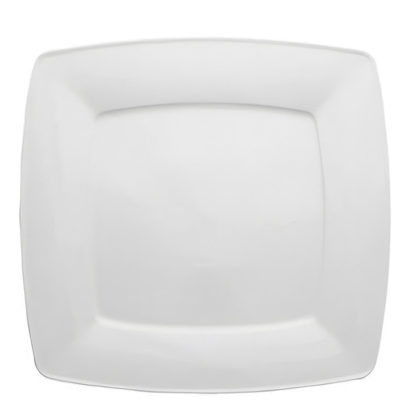 White Square Dinner Plate 30cm (Pack size 10) - Flat