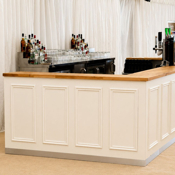 Victoria Oak Right Corner Bar 7.2ft