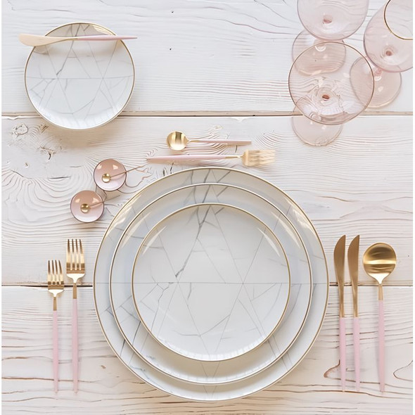 Goa Pink & Gold Starter / Dessert Fork (Case Size 1)
