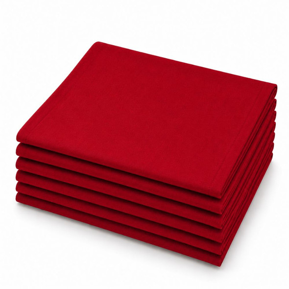 Red Linen Napkin 20in x 20in