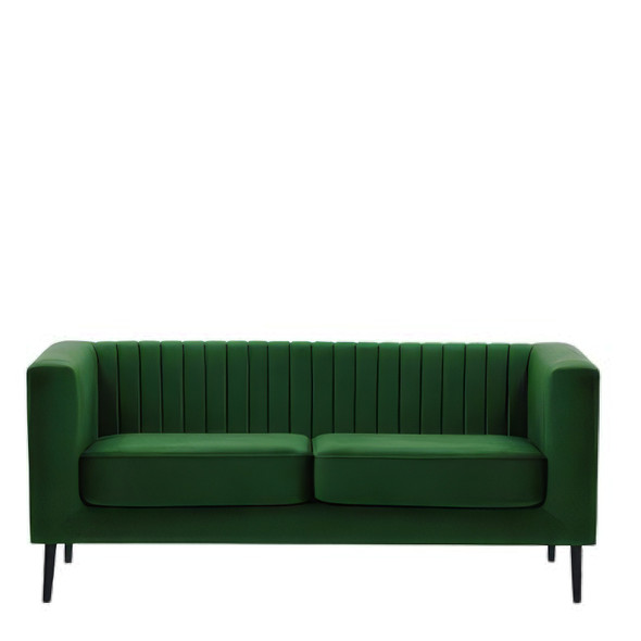Capri 2 Seater Sofa Dark Green