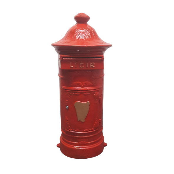 Red Metal Post Box