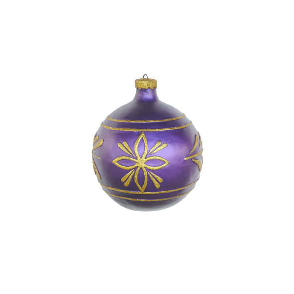 Purple Christmas Bauble - Small