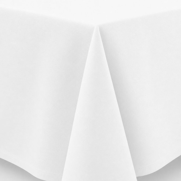 Linen Tablecloth White 70in x 140in