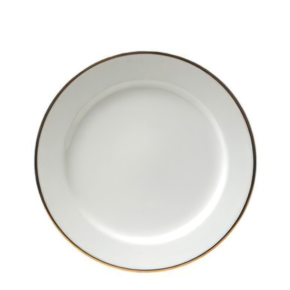 Gold Rim Dinner Plate 25cm (Pack Size 10)