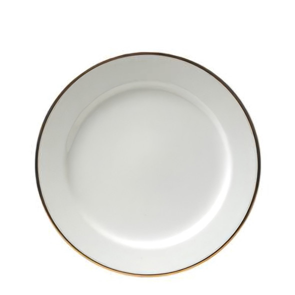 Gold Rim Dinner Plate 25cm (Pack Size 10)