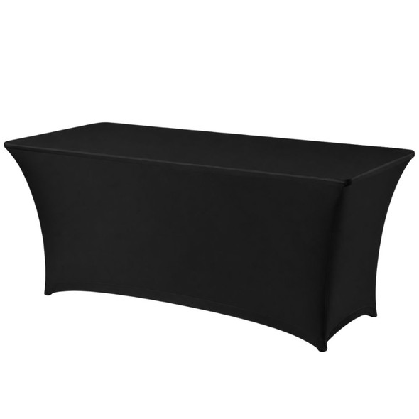 Spandex for 6ft Trestle Table Black