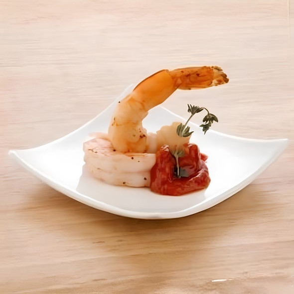 White Appetizer Plate 10cm x 10cm